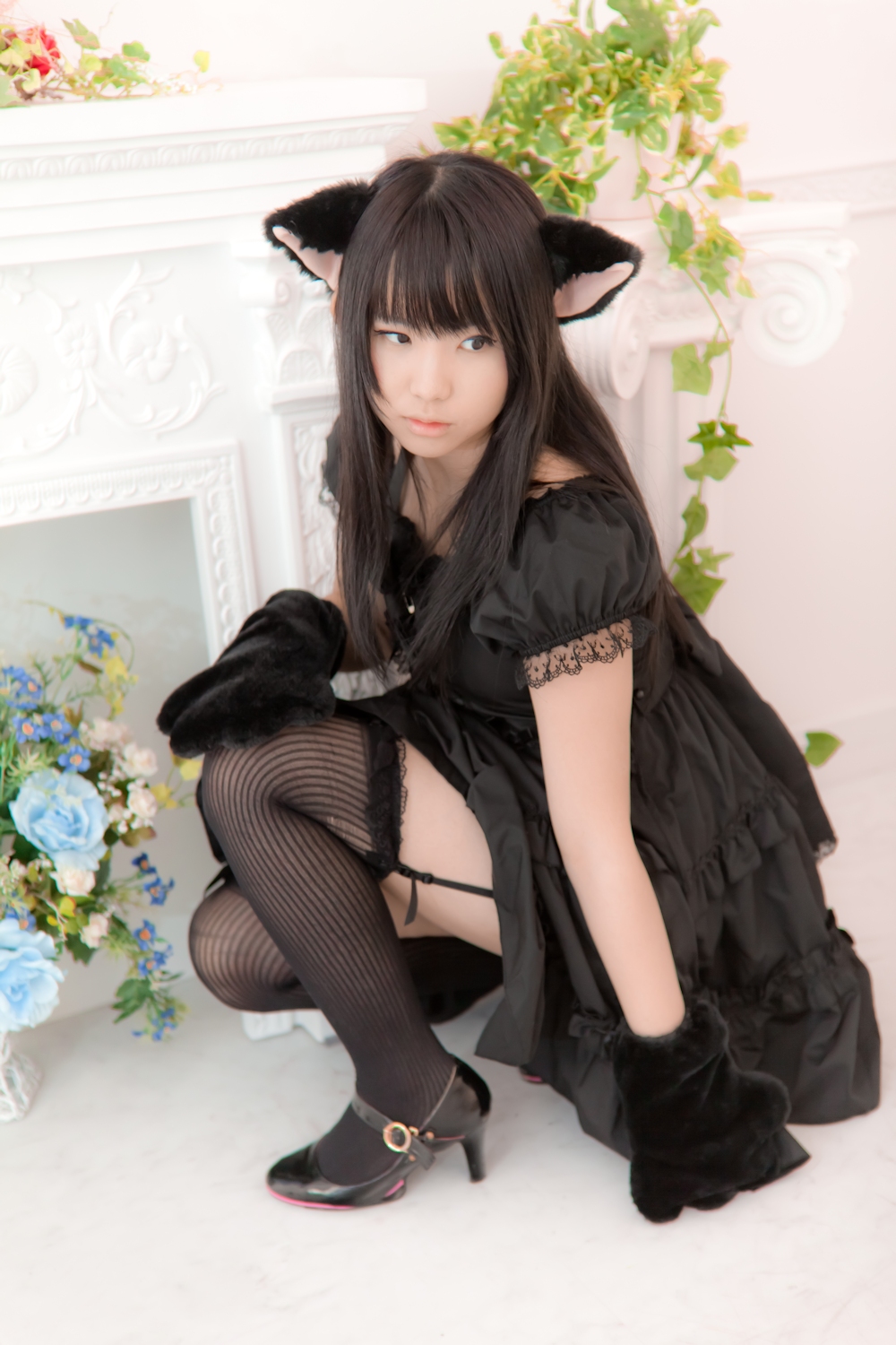 [enako] [enacat black] black silk cat girl(21)